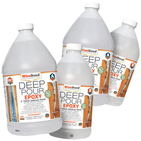 Deep Pour Epoxy - 2 inch - 2:1 Ratio - 3 Gallons (2 - 1.5 Gal Kits) & Colorant Wise Bundle*