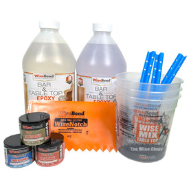 Table Top Epoxy 1-Gal Beginners Kit Including Tools and Colorants