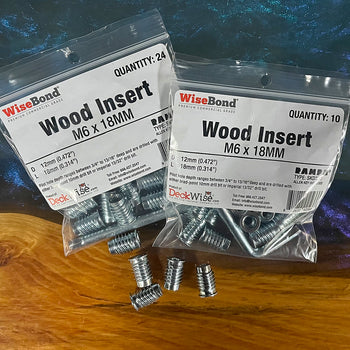 Wood Insert - RAMPA M6 12 X 18mm
